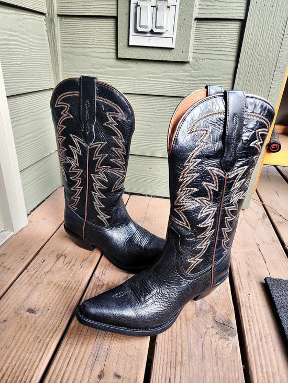 Buck & Brana Isabella Black Cowgirl Boots